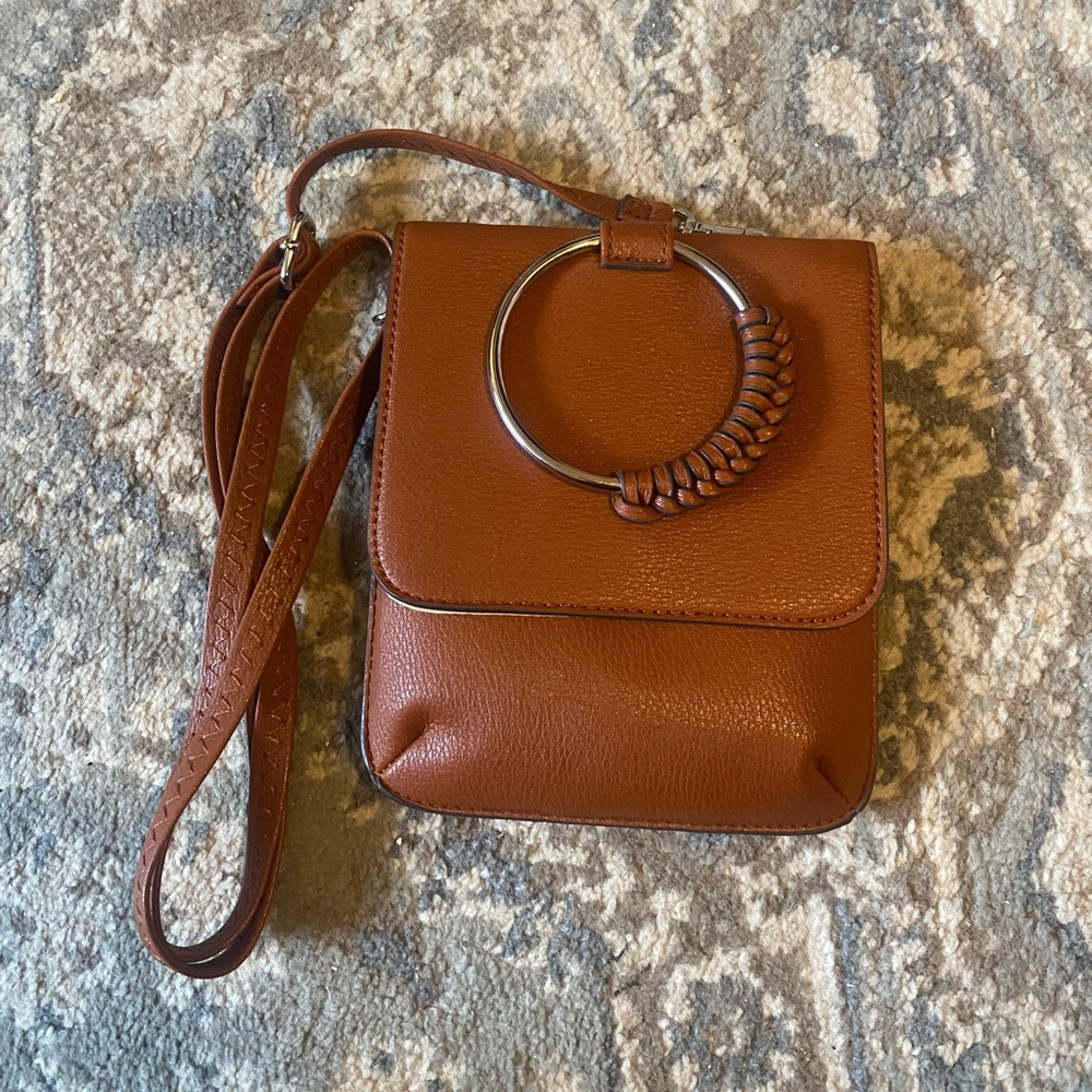 Small faux leather crossbody NWOT